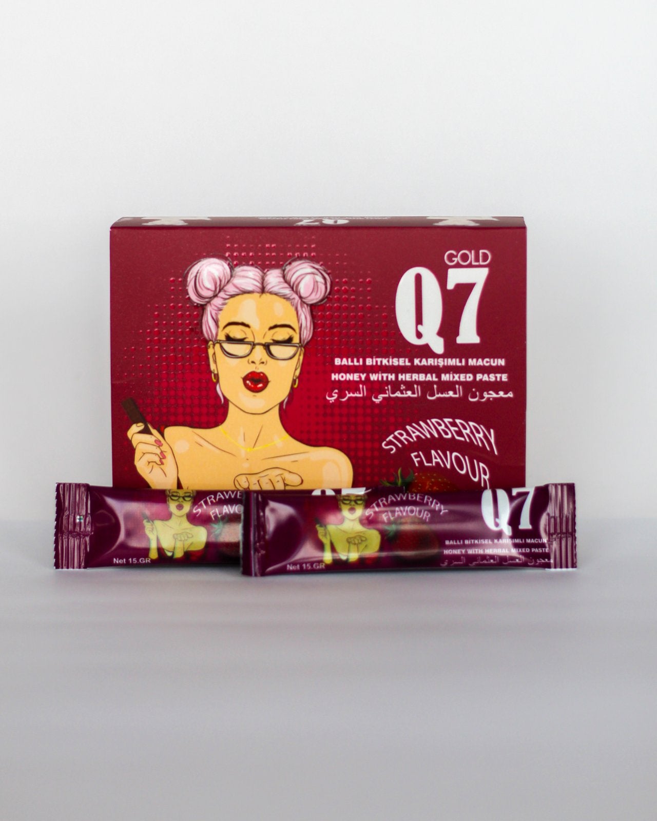 Q7 Gold – Билков мед с ягодов вкус (афродизиак)